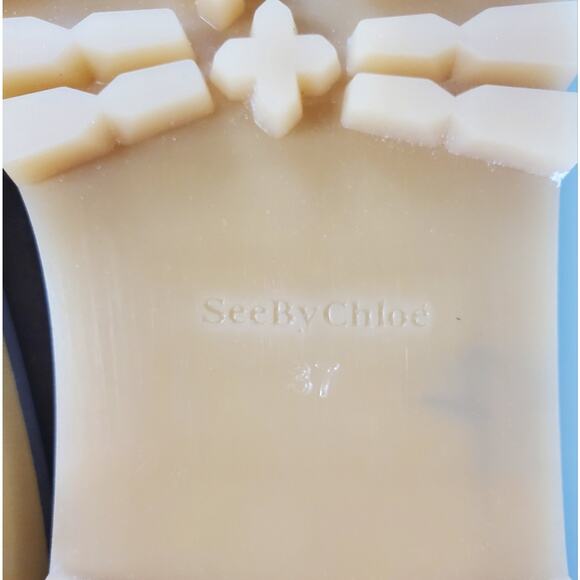 NWT$525 SEE BY CHLOE Eileen Leopard Suede Leather Lace-up Boots Sz 37 (US 6) - Picture 14 of 16